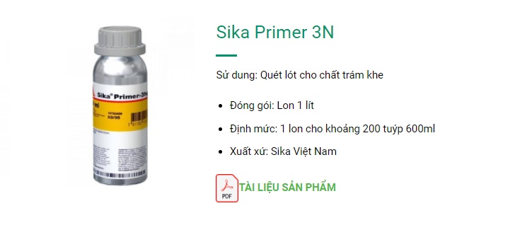 báo giá Sika Primer 3N giá rẻ